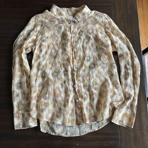 J Crew Leopard Print Shirt